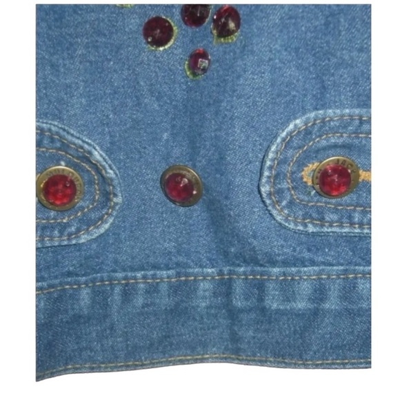 Vintage 80s Jack Mulqueen Cropped Denim New Kids NKOTB Concert Pins Jacket Jean - Picture 14 of 16